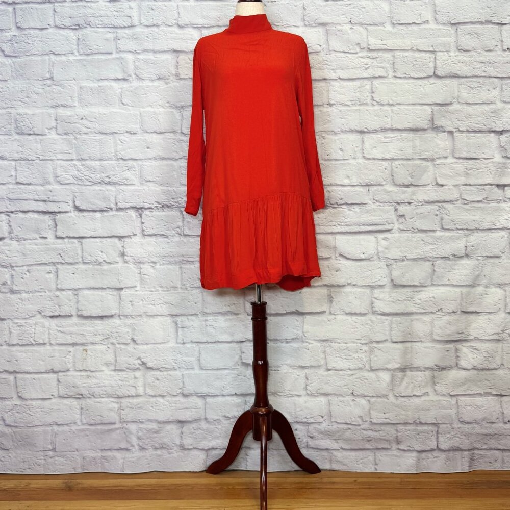 S/W/F Orange Drop Waist Mini Dress